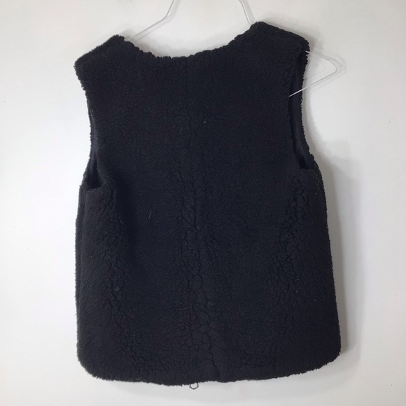 MADEWELL faux fur xs black vest Sherpa - Picture 10 of 10